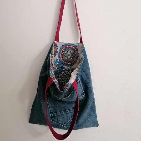 Saco de alças de ganga mandalas