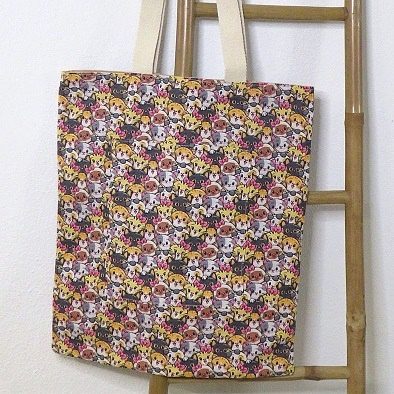 Saco de alças gatos coloridos #ricasprendas