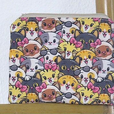Saco de alças gatos coloridos #ricasprendas
