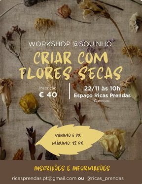 Ricas Prendas - Criar com flores secas
