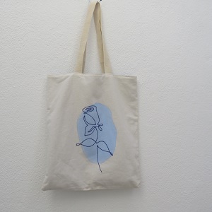Saco bordado “Rosa Azul”